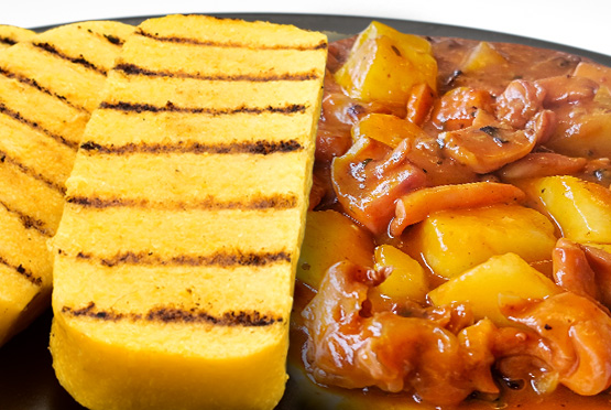 POLENTA CON LE SEPPIOLINE